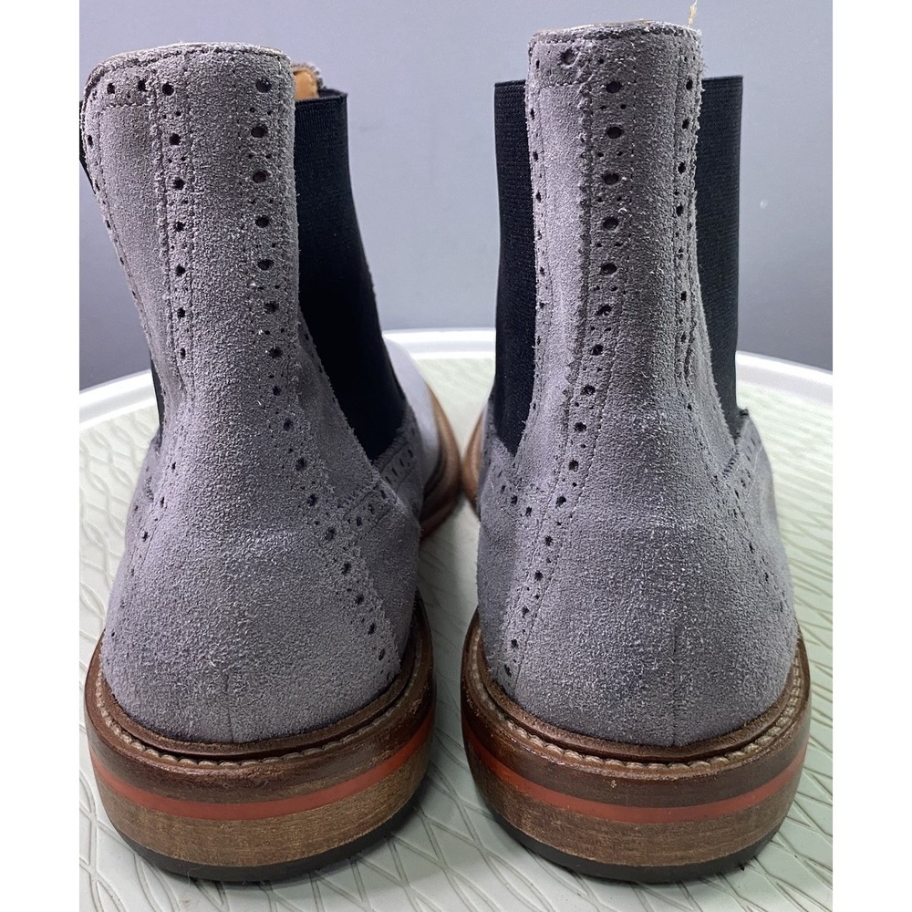 Barneys Of New York Men's Suede Leather Gray  Bootie‎ Ankle Boot Sz. 9 M Italy - Picture 6 of 11